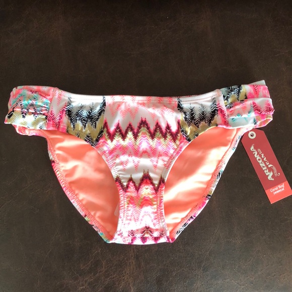 Arizona Pattern Hipster Swimsuit Bottom-Juniors - Picture 3 of 5